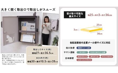 壁掛けポスト miauler ミオレ 猫 壁掛け ポスト 壁付けポスト 郵便受け 郵便ポスト メールボックス 鍵付き 大容量 A4 レターパック 家庭用 玄関 一軒家 DIY おしゃれ エクステリア インテリア 雑貨 兵庫 兵庫県 小野市 ウッドナチュラル
