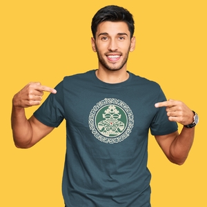遮光器土偶 Tシャツ XXL (スレート) 1枚 [0852]