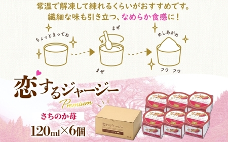 【ジェラート醍醐桜】恋するジャージーPremiumさちのか苺6個セット / 岡山 真庭 【nhss007-01】