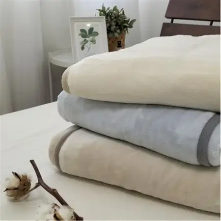 【掛敷セット】贅沢ふわふわオーガニックコットン綿毛布と敷毛布 GY　OGMM-ST-GY【1647373】