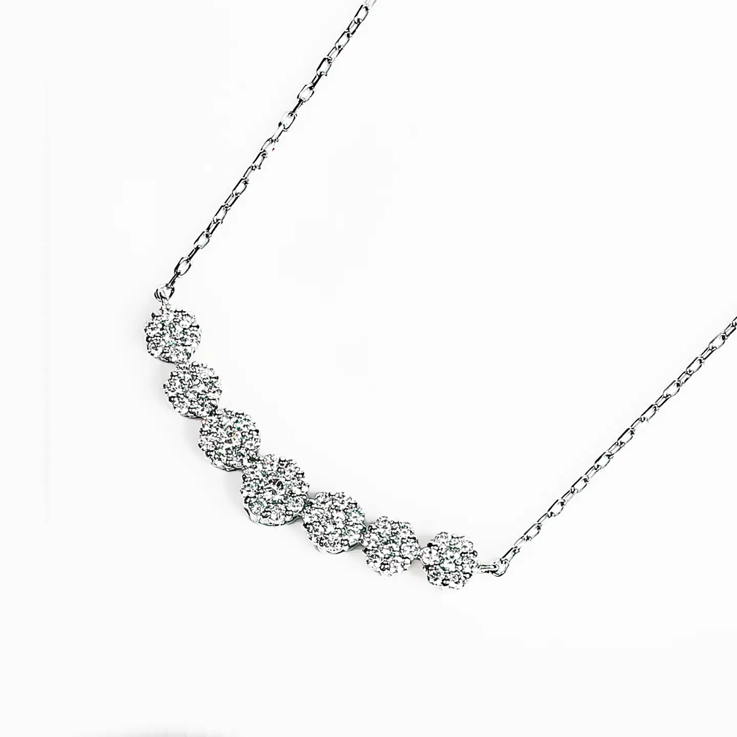 プラチナ ダイヤ ラインネックレス 0.3CT　N376DI-P NSAN011