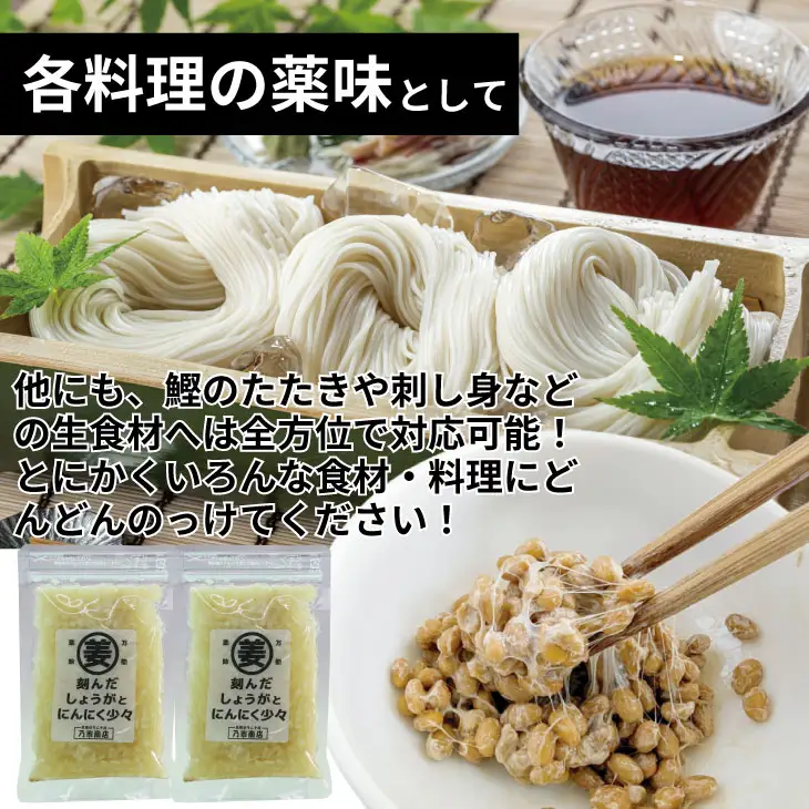 万能 薬味 調味料 「刻んだしょうがとにんにく少々 80g 」（10袋） 薬味 B130-078