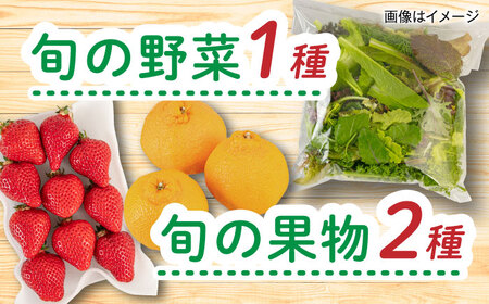 【全4回定期便】 糸島産 魚 米 野菜 果物 厳選詰め合わせ MINORI BOX Mサイズ【季節ごとに年4回お届け】 糸島市 / emma.Inc / 米 魚 野菜 果物 詰め合わせ [AOP005]
