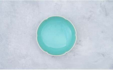 有田焼 翡翠輪花深皿 15.8cm 【 茂正工房 】梶原大敬 陶器 和食器 青磁 手作り 作家もの 食器 A18-248