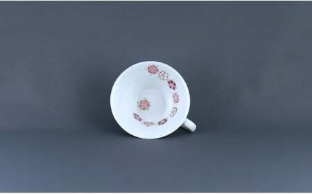 有田焼 ティーカップ＆ソーサ〈花いかだ〉【赤絵白磁硯処 雪月花】食器 器 うつわ 手描き 伝統工芸 ギフト 贈り物 45000円 A45-325