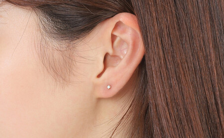 トータル0.04CT  K18セカンドピアス  E296DI-Y  ピアス ダイヤモンド ダイヤ ジュエリー K18