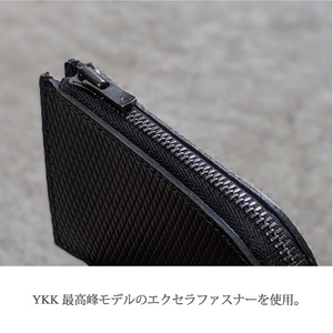【フレッシュブラック】L字ウォレット カードサイズ《 財布 小さい財布 ミニ財布 持ちやすい 扱いやすい コンパクト ミニサイズ 》【2402N08021_02】