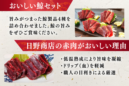 BJ148 くじら 赤肉 4種詰め合わせ 計740g ( 小切れ 胸肉 背肉 特選 )[ 長崎県 島原市 ]