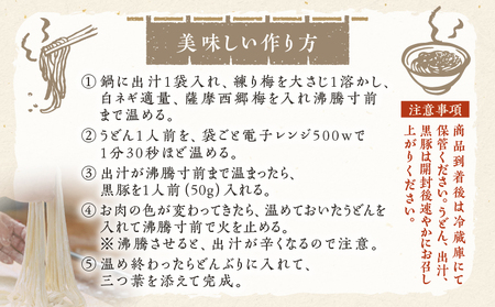 麦のはな の さつま西郷梅黒豚南蛮うどん セット K071-006