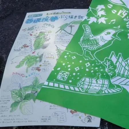 ぐらいん手ぬぐい「うつくし山梨市・新緑の西沢渓谷」計2枚【1647032】