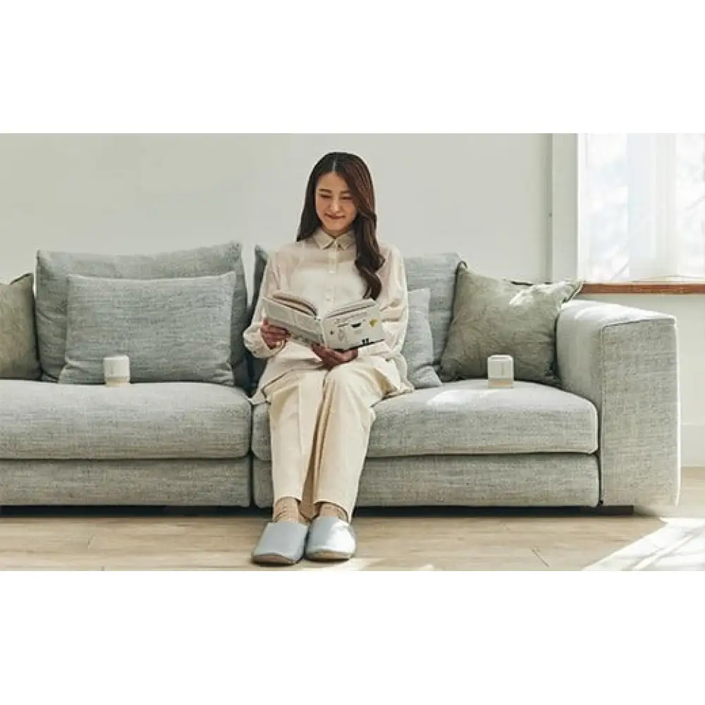 リズム 防水ポータブルシアタースピーカー MAGSPEAKER DUO ライトグレー　【11100-1818】