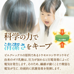 「土にかえるタオル」スマートハンカチ同色2枚セット PLAS-060 P-FACTS【011E-036】