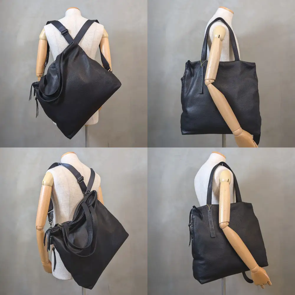 【-Less】RAMUDA　３ wayトートリュック　LMSB-0207（ブラック）