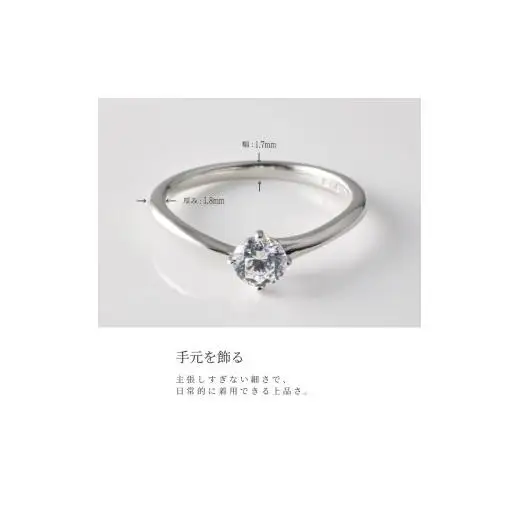 キュービックシルバーリング（SG-0037)　8～20号・イエローメッキ・ホワイトメッキ・ピンクメッキ
