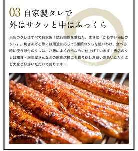 ＜うなぎ屋かわすい＞鹿児島県産 国産 うなぎ 蒲焼 タレ 鰻 うな重 かばやき 計750g 以上 150～169g×5本【川口水産】A857