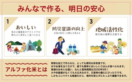 岩沼 みんなの家の 「 みんなのお米 ！ ひとめぼれ アルファ化米 」 100g × 5個 セット 米 
