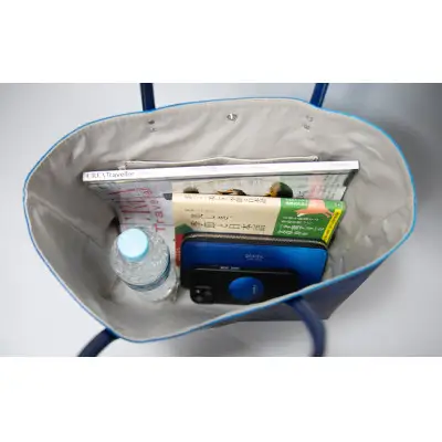 【池内友禅】SOMEA brume レザートートL(タンゴブルー)