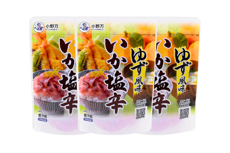いか塩辛 ゆず風味 140g×3個 セット 計420g [小野万 宮城県 気仙沼市 20565715]