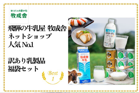 【6か月定期便】牧成舎の訳あり乳製品福袋（牛乳・ヨーグルト・チーズ詰め合わせ）訳あり 福袋 乳製品 チーズ 詰め合せ  | 牧成舎 DF229
