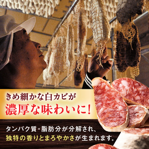 【のし・ギフト対応可】粉雪サラミ3本 / 豚肉 ソーセージ サラミ 唐津 トンネル [41ABCM012]