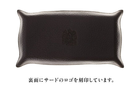 天然藍染め福山レザートレイ 「レセプシオン」濃藍 トレイ [BACM027]