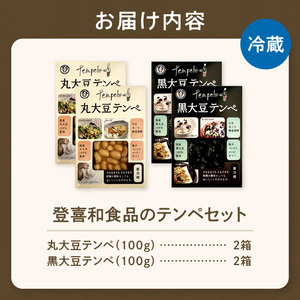 国産大豆100％使用した登喜和食品のテンペ！大豆丸ごと無塩発酵の健康食品！ 登喜和食品のテンペセット 高たんぱく 食物繊維 豊富 発酵食品 健康志向 のあなたへ_S044-0004