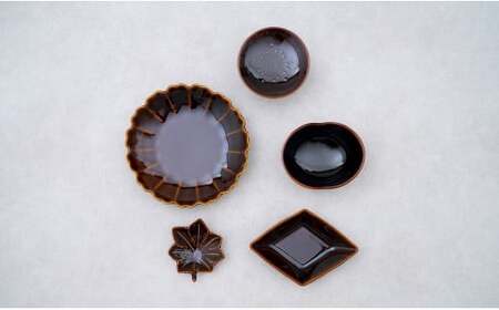 有田焼 鼈甲(べっこう）釉 五彩雅皿【 幸楽窯 / YUIKA Lab 】食器 器 うつわ 桜 梅 紅葉 皿 和食器 取り皿 副菜皿 かわいい小皿 食卓彩る器 豆皿 30000円 3万円 A30-813