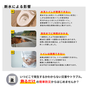 災害用トイレ アートトワレ 2個セット(観葉植物・イヌ) 非常用トイレ 防災グッズ