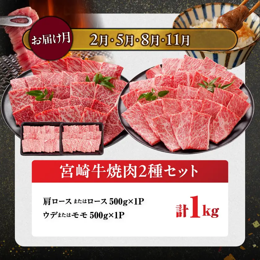 ≪6回連続お届け≫とにかくお肉大好き!宮崎牛と宮崎県産豚定期便M(総重量8.6kg)〔T96-6-N201〕_(都城市) 宮崎県産 牛肉 宮崎牛 豚肉 しゃぶしゃぶ すき焼き 焼肉 バラ ロース 肩ロース ウデ モモ