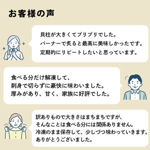 訳あり ホタテ 500g ＼ ほたて ／