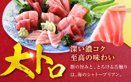 天然 本まぐろ大トロ＆中トロ 各1柵（計約450g）  【横須賀商工会議所 おもてなしギフト事務局（本まぐろ直売所 横須賀本店）】[AKAK109]