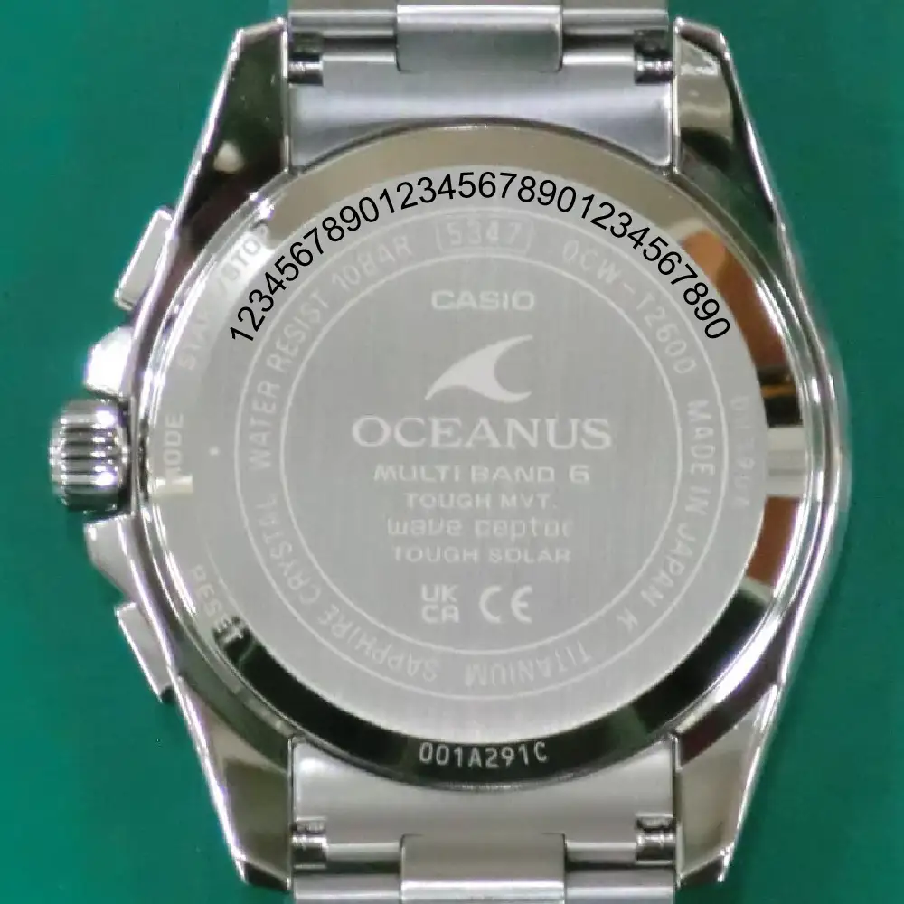 CASIO OCEANUS OCW-T2600J-7AJF 名入れ