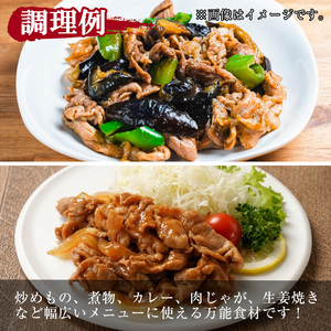 豚肉 バラ スライス こま切れ 鹿児島県産 豚 小間切れ肉 (600g)【小迫ストアー】A865