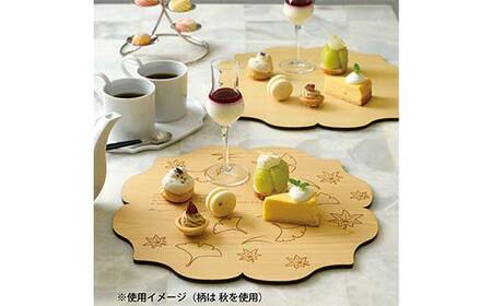 型抜き料理トレー 夏 ヤマコー株式会社 料理ボード 料理トレー 大皿 食器 ひのき 木製 F4N-1814