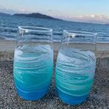 【福岡市】オーシャングラス 1個 420ml | 食器 テーブルウェア 日用品 人気 おすすめ 送料無料 ピンク系