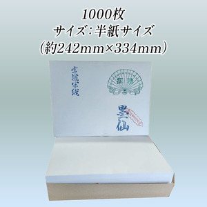 練習用半紙 墨仙