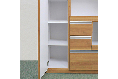 90レンジ台 クオーネ（NA）【諸富家具】：C139-004