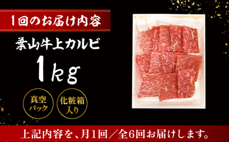 【全6回定期便】 葉山牛 上カルビ1Kg／ カルビ 上カルビ[ASAP048]