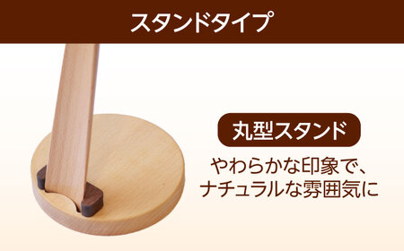 天然木製 靴べら ロング 75cm 丸型スタンドセット  【ROKURO WORKS】 木製 靴ベラ セット[MDV014]