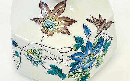 九谷焼 一輪生 鉄仙 花器 日本製 ギフト プレゼント お花 インテイリア 一輪挿し 華道 F6P-2878