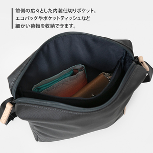 Stroll クロスボディバッグ_No.8860177(09ダークグレー)  縦型ショルダーバッグ 日本製 かばん カバン 北海道 赤平市