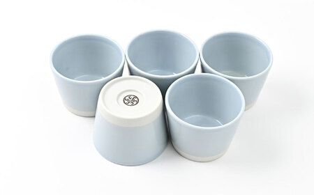 【波佐見焼】 Pasty（パスティー）　ミニカップ　パステルブルー 5個セット そばちょこ【福田陶器店】[PA394]