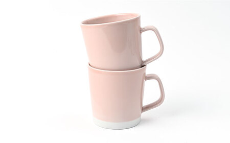 【波佐見焼】 Pasty（パスティー）　マグカップ　パステルピンク　ペア　2個セット【福田陶器店】[PA408]