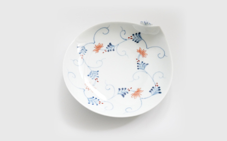 【波佐見焼】一閑人銘々皿 万歴渦・面取花唐草・藍唐草・蛸唐草 4枚セット【FOURGRACE】[UG16]