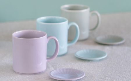 【波佐見焼】TEA TRIO SS蓋付マグ 〈light blue〉　1点【西海陶器】[OA465]