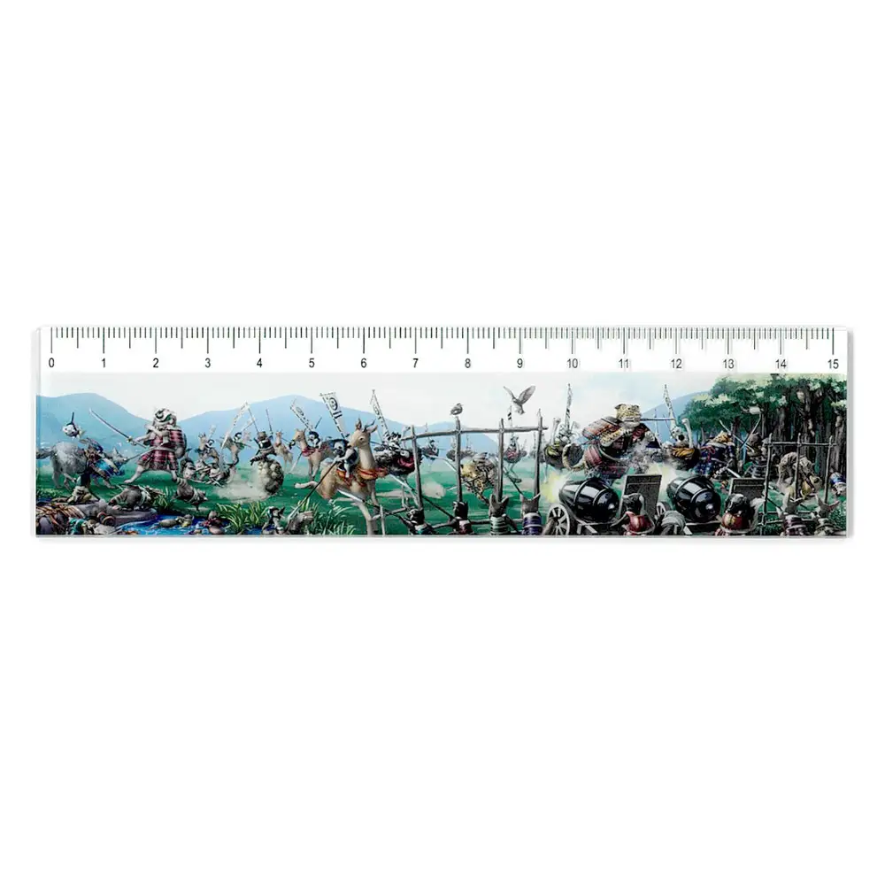 オリジナル【動物合戦絵巻アクリル定規】３本セット／名古屋刀剣博物館