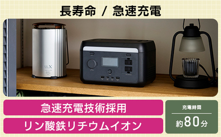 【120-09】ロジテック ポータブル電源 200P 容量 205Wh AC出力 300W【DE-PS200PLBK】
