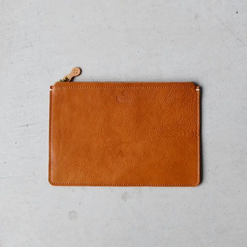 Teha’amana Square pouch L テハマナ スクエアポーチ L ベーシック キャメル