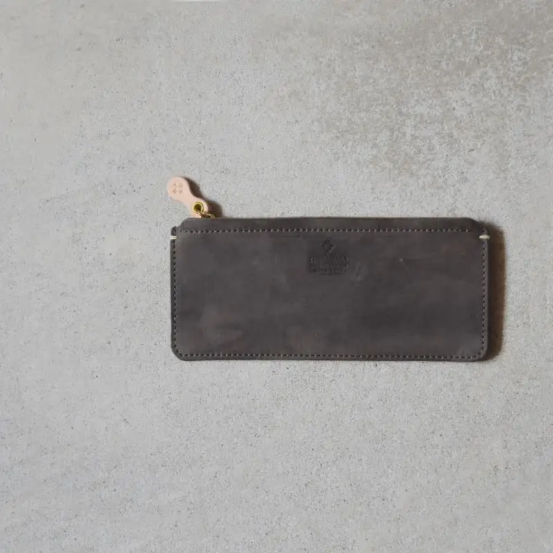 Teha’amana Square pencase Smoke テハマナ スクエアペンケース　スモーク ブラウン