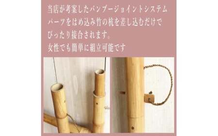 【受注生産】バンブー サーフボードラック ５本 (受け有り) 2色 | 幅121cm×奥行き60cm×高さ120cm 海 サーフィン サーファー サーフボード サップ 波乗り ラック サーフボードラック 竹素材 バンブー 最大15本 収納可能 (KDF-13)